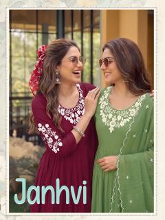 Desi kudi jhanvi anarkali buy set of palazzo kurti wholesale catalog